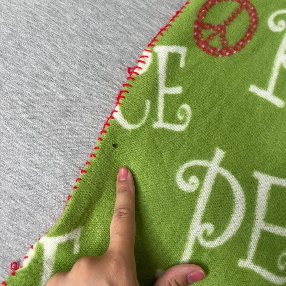 Target Y2K Vintage Peace Fuzzy Fleece Throw Blanket